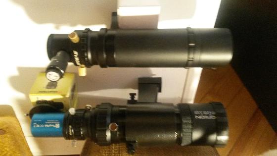 Chercheurs 8/50.  9/50 et mini guide scope 30 mm f/4
