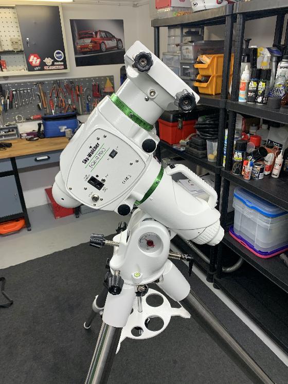 Matériel astrophoto : EQ6-R Pro, Tube Bresser 203/1200, ASI 120MC, Nikon défiltré, filtres