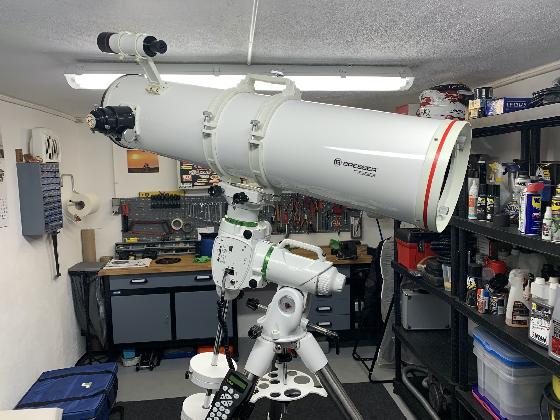 Matériel astrophoto : EQ6-R Pro, Tube Bresser 203/1200, ASI 120MC, Nikon défiltré, filtres