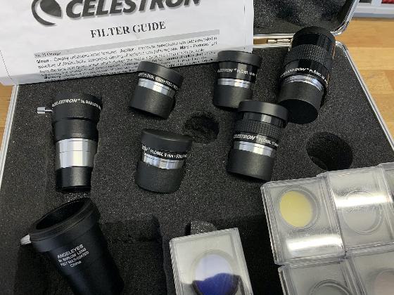 Matériel astrophoto : EQ6-R Pro, Tube Bresser 203/1200, ASI 120MC, Nikon défiltré, filtres