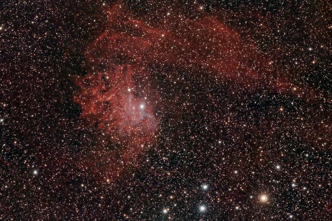 IC405 - La Nébuleuse de l'étoile flamboyante