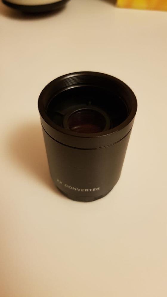 Objectif 500mm miroir + télé x2