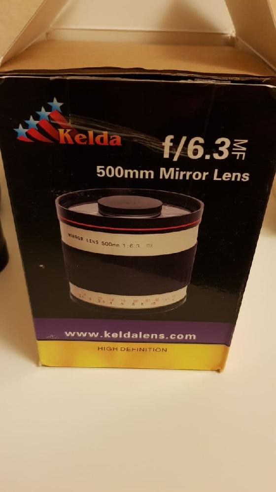 Objectif 500mm miroir + télé x2