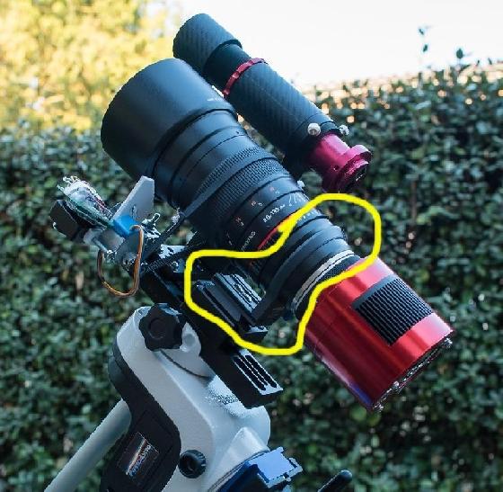 Collier de pied Novoflex pour monture Sony E (Ex : Samyang 135 FE)