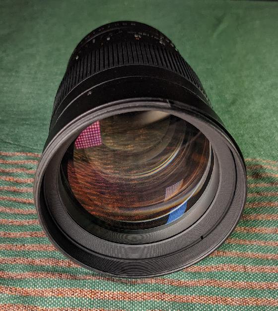 Samyang 135 mm Canon + bague Sony