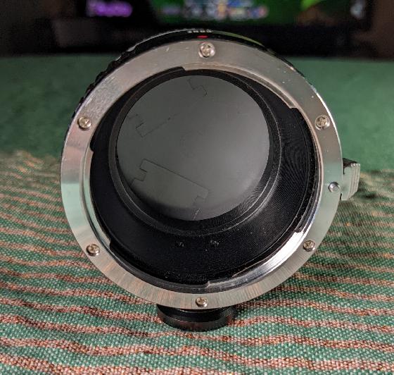 Samyang 135 mm Canon + bague Sony