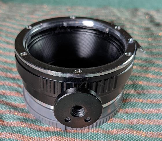 Samyang 135 mm Canon + bague Sony