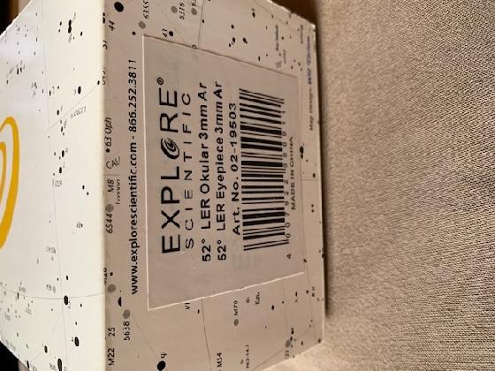 Oculaire Explore Scientific 3mm 52° Ar