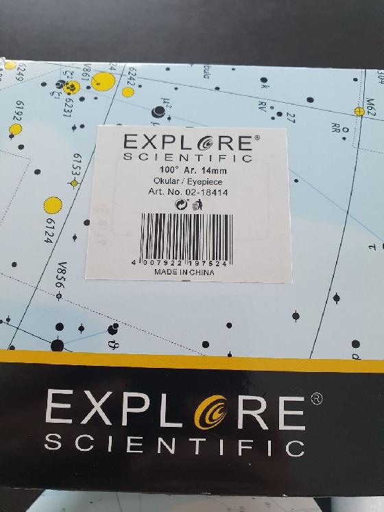 Oculaire Explore Scientific 14mm - 100° - coulant 2"