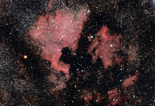 NGC7000 North América, IC5067/5070 Le Pélican