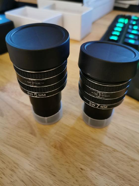 oculaires 4mm 7mm et 20mm