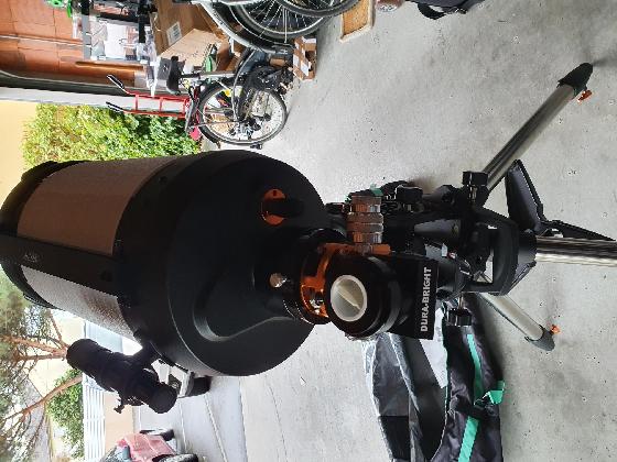 Celestron C 925 fastar, monture CGX et lunette TS-Optics Apo Star 71