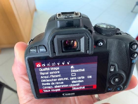 Canon EOS 100D défiltré astrodon + accessoires