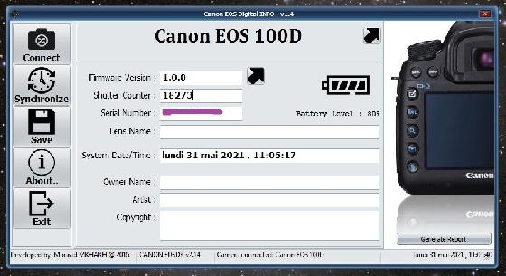 Canon EOS 100D défiltré astrodon + accessoires