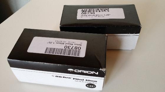 2 Oculaires Orion 40mm 1.25"