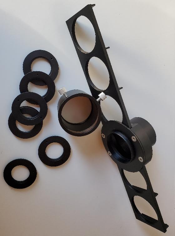 Barette passe-filtres 50,8mm avec réducteurs 6 positions