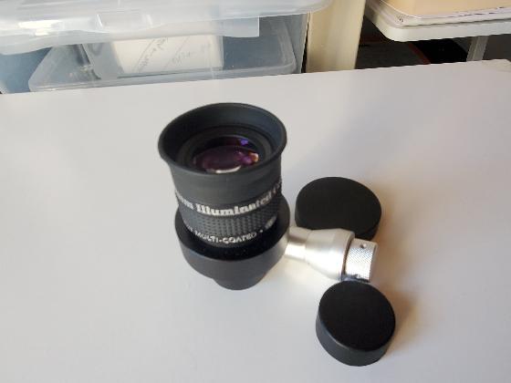 Oculaire réticulé éclairé Orion 20mm 70° 1 pouce 1/4