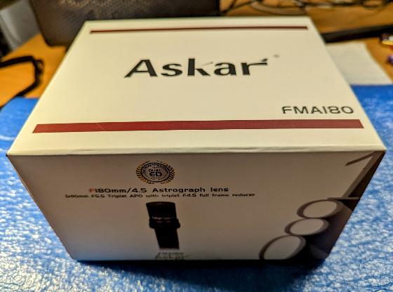 Mini-astrographe Askar FMA180, très bon état