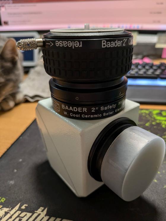 Prisme / Hélioscope de Herschel Baader Planetarium Mark I, version photo avec 5 filtres