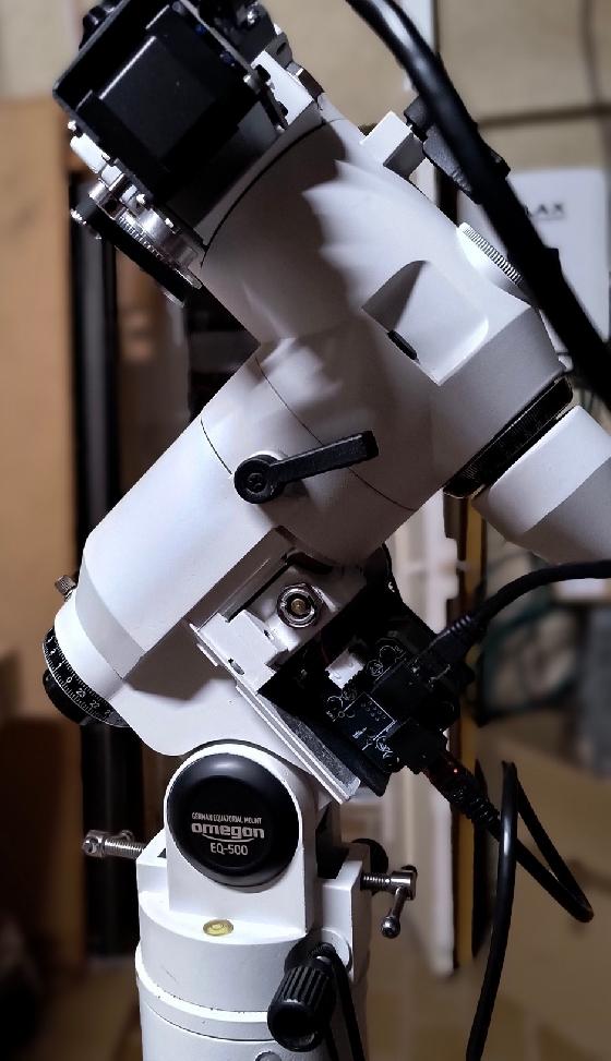 Monture Omegon EQ-500X + kit Goto courroie Onstep + rallonge