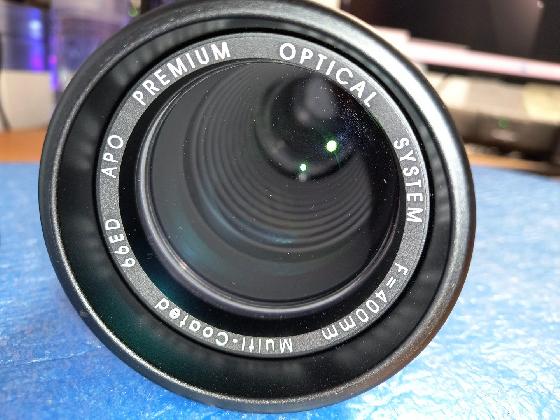 Lunette APO Skywatcher Equinox 66/400 en valise, très bon état