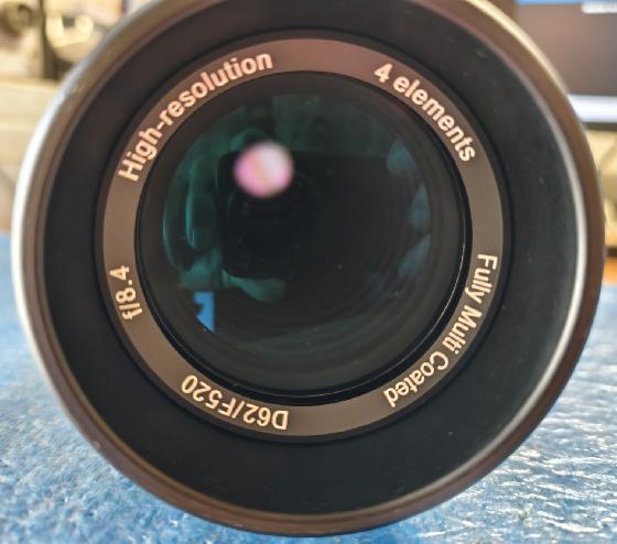 Quadruplet TS Optics 62/520 tube court + valise