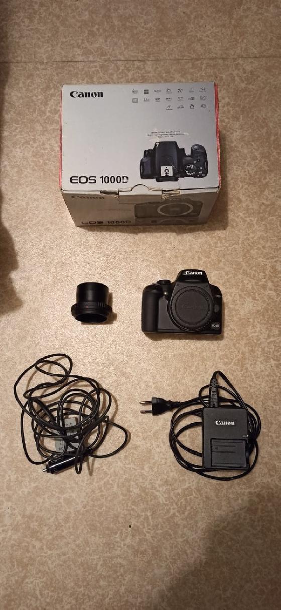 Appareil photo reflex Canon EOS 1000d, défiltré partiellement avec modification Baader pour 350 euros à débattre (valeur neuve : 579 euros)