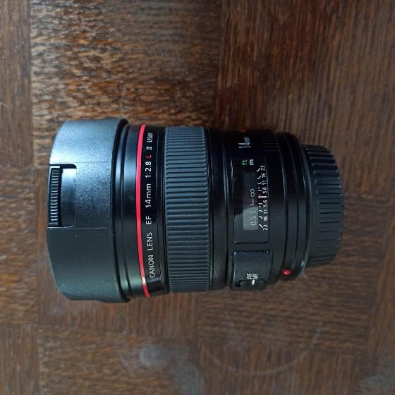 Objectif pour appareil photo Canon EF 14 mm f/2,8 L USM Série 2 (prix à débattre)
