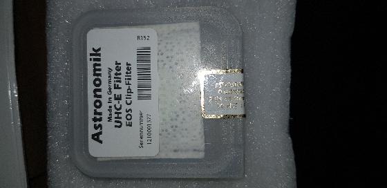   Filtre Astronomik UHC-E Clip Canon EOS
