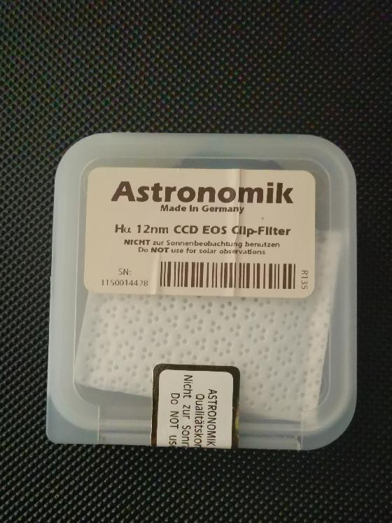  Filtre Astronomik H-alpha CCD 12nm pour Canon EOS APS-C 