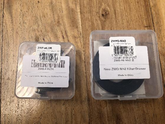 Tiroir à filtre Zwo M42 v2 (deux tiroirs)