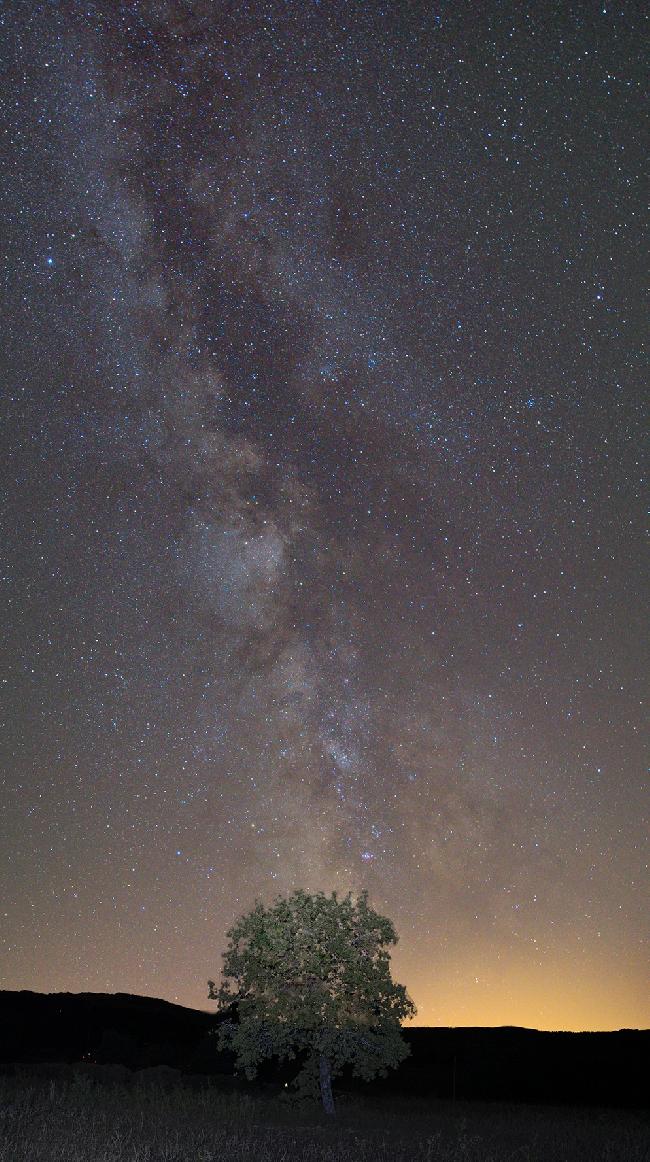 La voie lactée dans le vaucluse