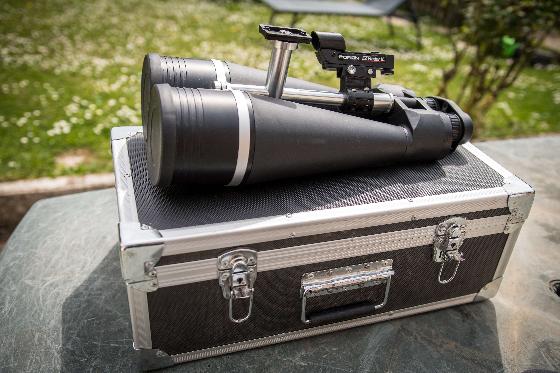 Jumelles 25x100 TS + monture et accessoires 