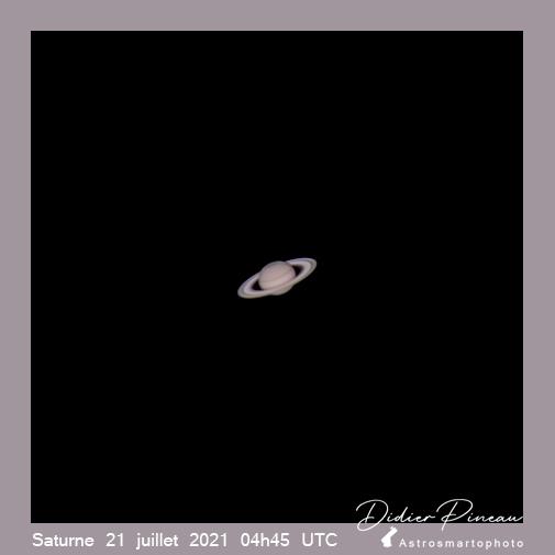 Saturne 21 juillet 2021