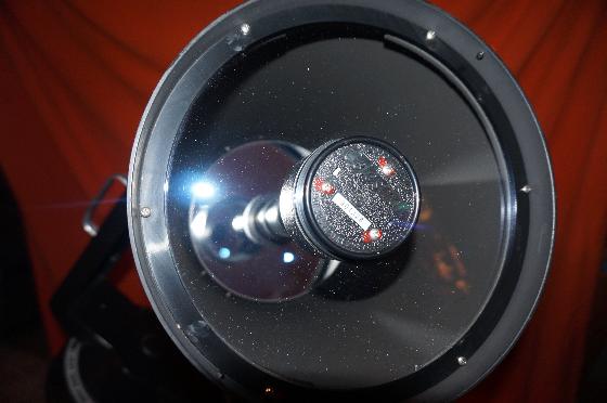 Télescope C8 sur monture équatoriale à fourche avec accessoires