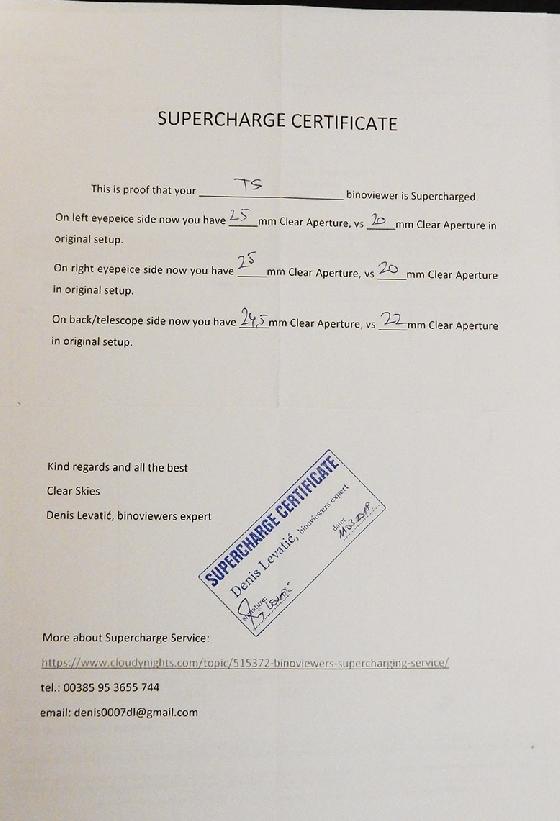 Tête binoculaire TS + paire oculaire 25mm