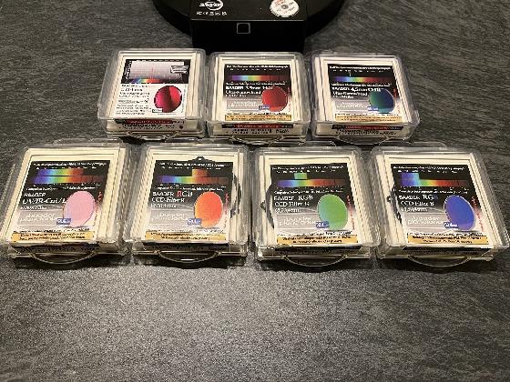 Ensemble RAF ZWO 7x2 pouces + 7 filtres LRVB-SHO