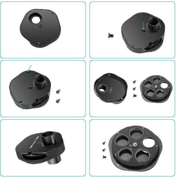 Roue à filtre télescope manuel