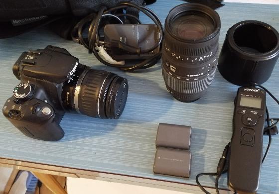 Canon 350D défiltré partiel + objectifs/accessoires