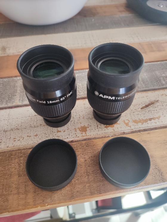 Paire oculaires APM UFF 18mm 65°