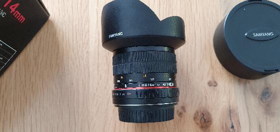Objectif Samyang 14mm F2.8  Canon