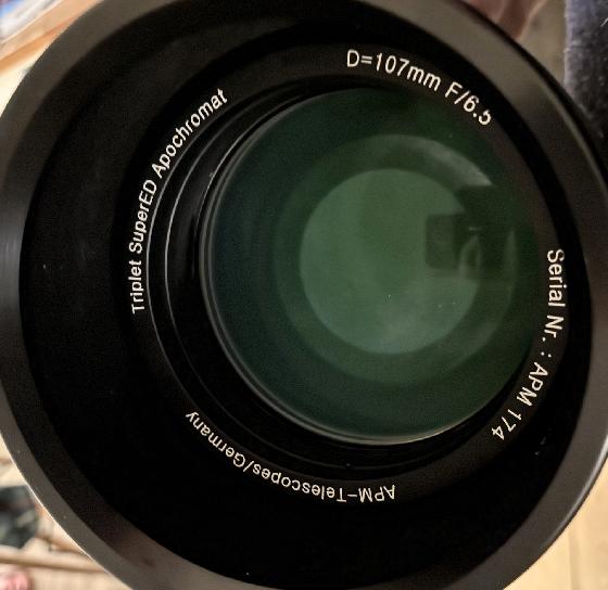 APM 107/700 + correcteur + réducteur Riccardi x0,75