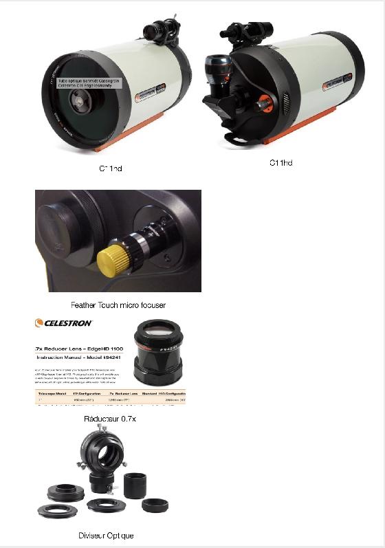 À vendre C11hd+red 0,7+focalisation, DO