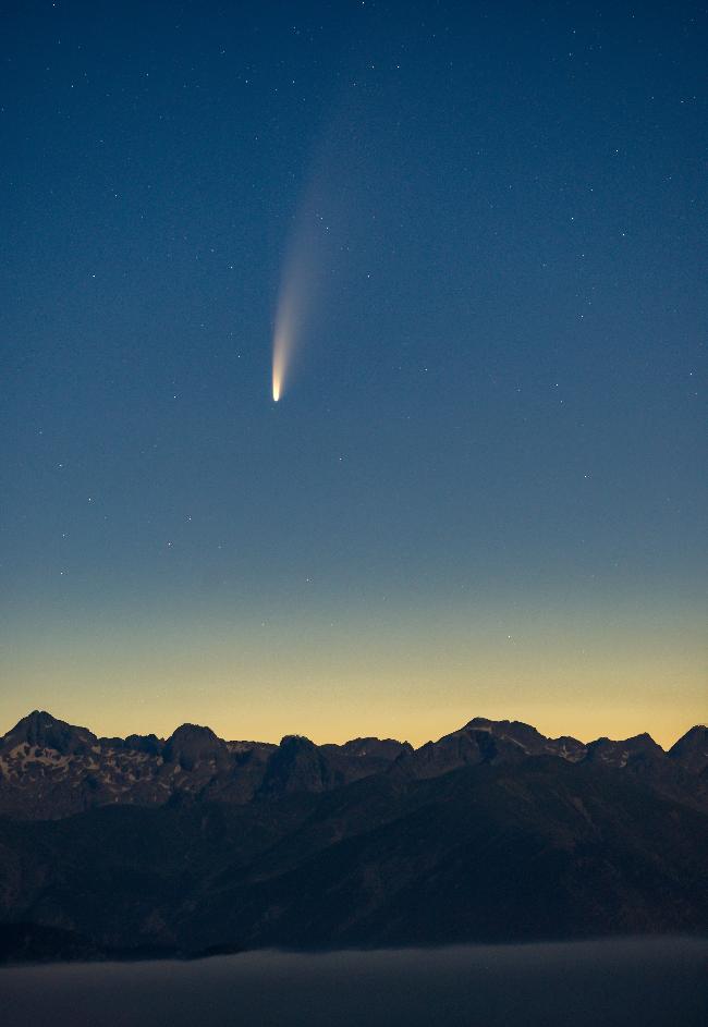 NEOWISE et les 3000 du Mercantour