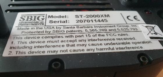 SBIG ST2000XM