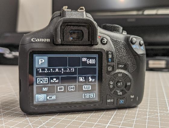 Canon 1300D défiltré partiel
