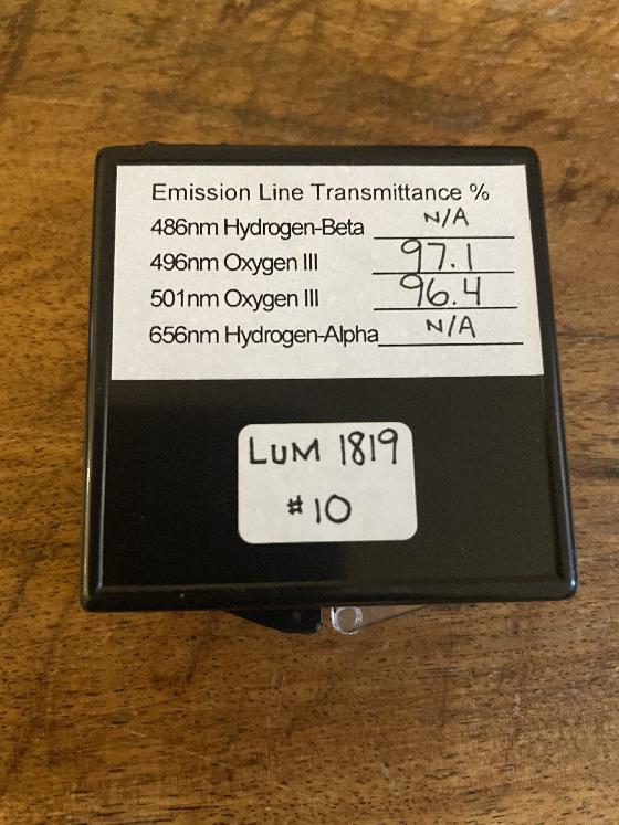 Filtre Lumicon USA OIII 1,25"