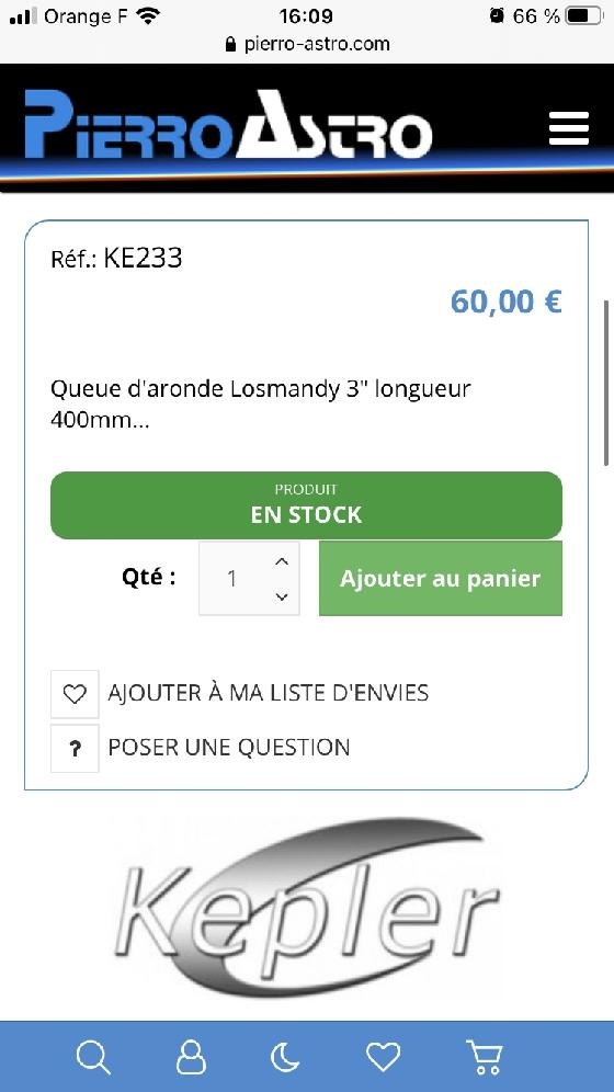 Queue d’aronde type L