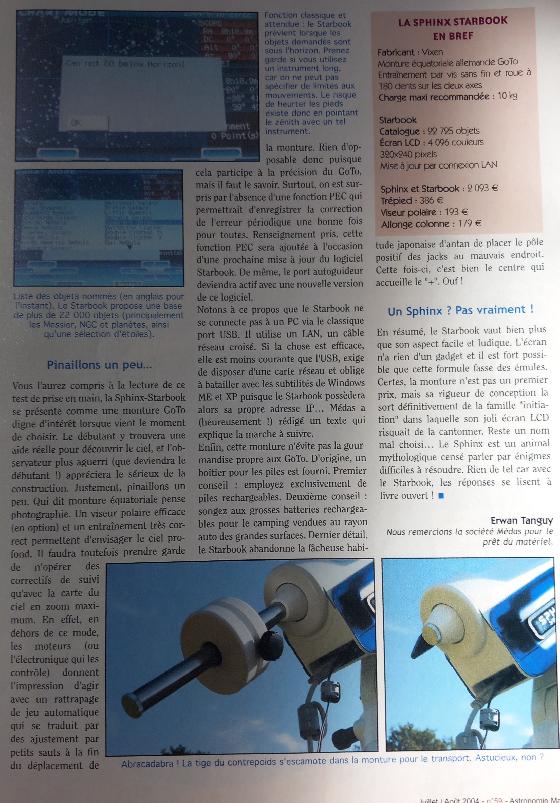 Vixen Sphinx SXW StarBook