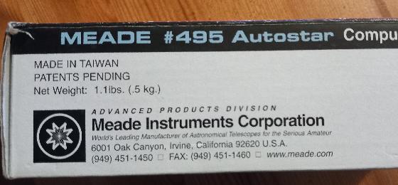 Meade Autostar Raquette